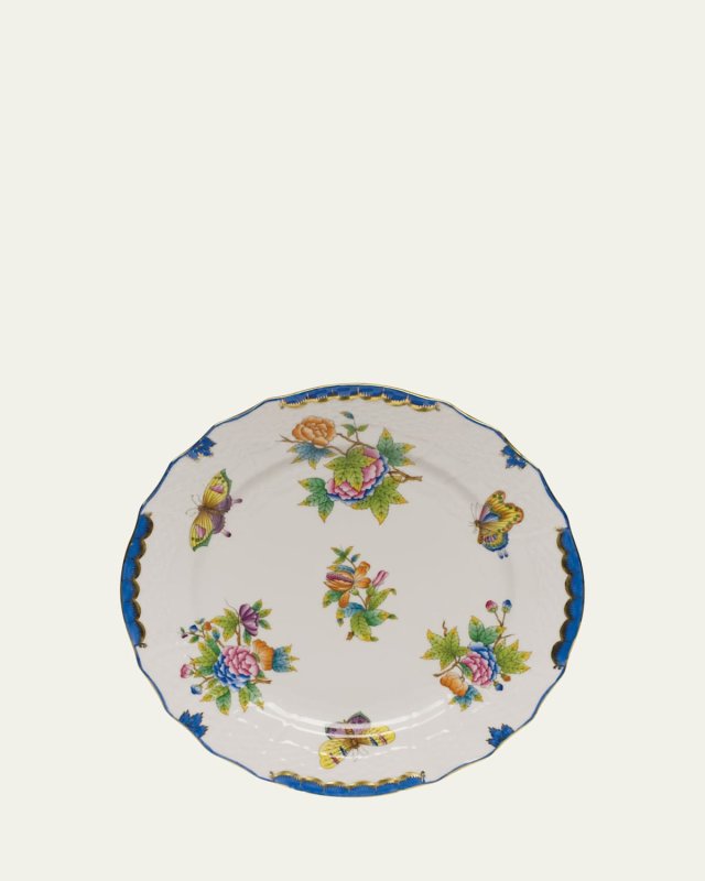 Queen Victoria Blue Charger